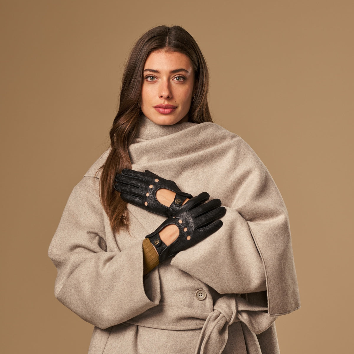 Marley (schwarz) – Luxuriöse Autofahrhandschuhe aus amerikanischem Hirschleder  - Schwartz & von Halen DE - Premium Lederhandschuhe - 9