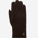 Matthew (braun) - Wildlederhandschuhe aus Ziegenleder mit luxuriösem Shearling-Futter - Schwartz & von Halen DE - Premium Lederhandschuhe - 1