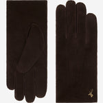 Matthew (braun) - Wildlederhandschuhe aus Ziegenleder mit luxuriösem Shearling-Futter - Schwartz & von Halen DE - Premium Lederhandschuhe - 2