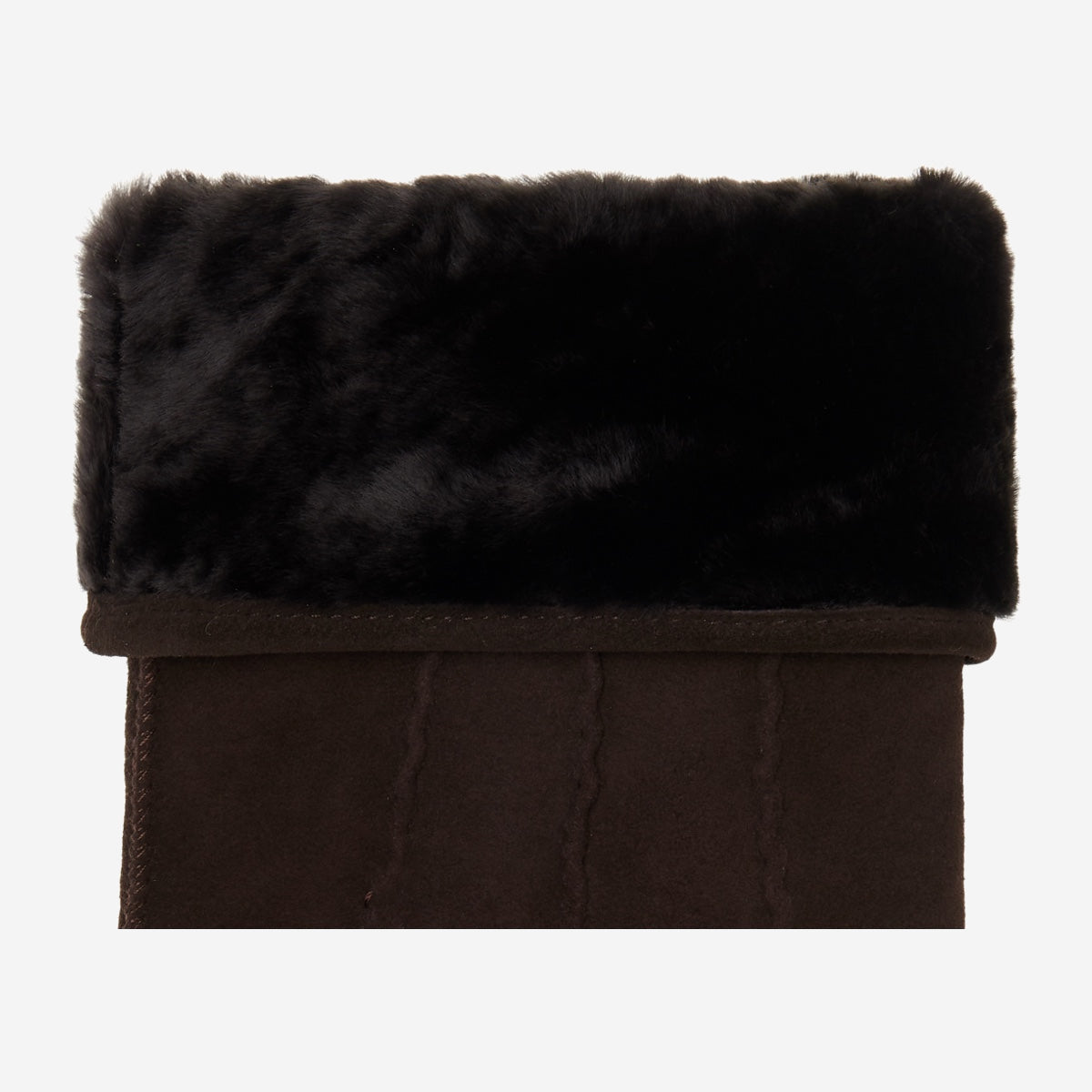 Matthew (braun) - Wildlederhandschuhe aus Ziegenleder mit luxuriösem Shearling-Futter - Schwartz & von Halen DE - Premium Lederhandschuhe - 3