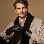 Musk - Handschuhe mit Fleece-Innenfutter & Touchscreen-Funktion  - Schwartz & von Halen DE - Premium Lederhandschuhe - 11