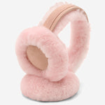Nathaly (rosa) – warme und stilvolle Ohrenwärmer aus natürlichem Schaffell und Wildleder - Schwartz & von Halen DE - 2