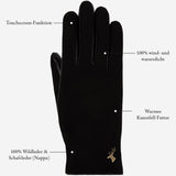 Nora - Schafslederhandschuhe mit Kunstpelzfutter & Touchscreen-Funktion - Schwartz & von Halen DE - 11