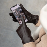 Olivia - Schafslederhandschuhe mit luxuriösem Kunstpelzfutter und Touchscreen-Funktion - Schwartz & von Halen DE - Premium Lederhandschuhe - 5