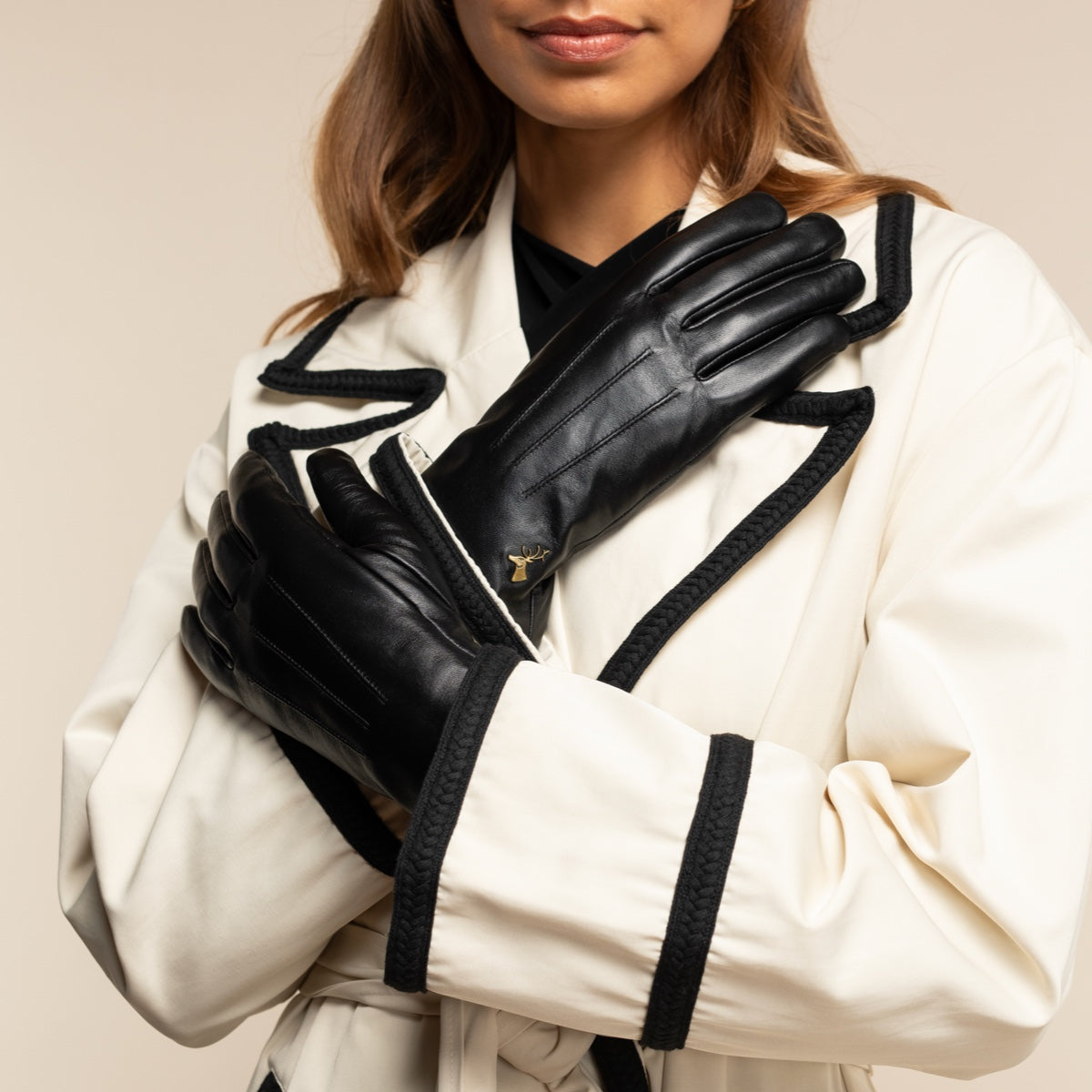 Olivia - Schafslederhandschuhe mit luxuriösem Kunstpelzfutter und Touchscreen-Funktion - Schwartz & von Halen DE - Premium Lederhandschuhe - 7