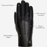 Olivia - Schafslederhandschuhe mit luxuriösem Kunstpelzfutter und Touchscreen-Funktion - Schwartz & von Halen DE - Premium Lederhandschuhe - 13