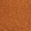 Close-up of cognac brown peccary leather texture with fine pebbled pattern