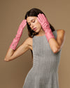 Rosemary Mid-forearm (rosa) - Damenhandschuhe aus Lammleder mit Seidenfutter & Touchscreen-Funktion