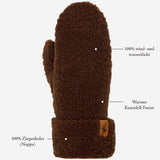 Sophia (braun) – Ultraweiche Teddy-Fäustlinge mit warmem Kunstfellfutter  Schwartz & von Halen DE - Premium Teddy-Fäustlinge - 12