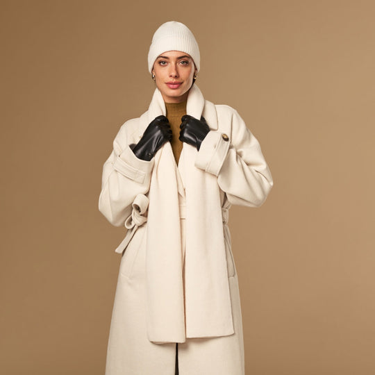 Charlie (creme) – Premium-Schal aus weicher Merinowolle (Unisex)