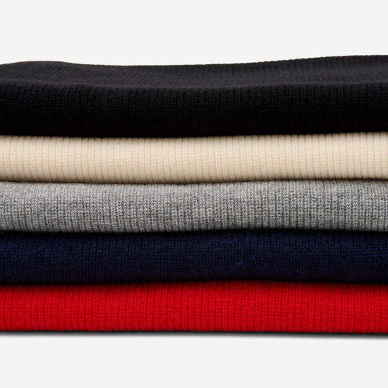 Charlie (navy blue) - premium scarf made of soft Merino wool (unisex) - Schwartz & von Halen - US - 8