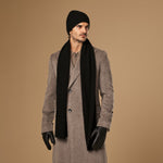 Charlie (schwarz) – Premium-Schal aus weicher Merinowolle (Unisex) - Schwartz & von Halen DE - 2