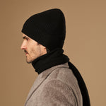 Charlie (schwarz) – Premium-Schal aus weicher Merinowolle (Unisex) - Schwartz & von Halen DE - 3