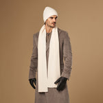 Charlie (creme) – Premium-Schal aus weicher Merinowolle (Unisex) -Schwartz & von Halen DE - 4