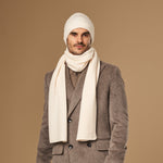 Charlie (creme) – Premium-Schal aus weicher Merinowolle (Unisex) -Schwartz & von Halen DE - 6