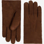Clooney (braun) - Wildlederhandschuhe mit luxuriösem Schaffellfutter- Schwartz & von Halen DE - Premium Lederhandschuhe - 2