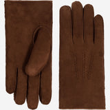 Clooney (braun) - Wildlederhandschuhe mit luxuriösem Schaffellfutter- Schwartz & von Halen DE - Premium Lederhandschuhe - 2