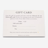 Schwartz & von Halen Geschenkkarte – 25 €