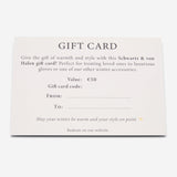 Schwartz & von Halen Geschenkkarte – 50 €