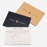 Schwartz & von Halen Geschenkkarte – 70 €