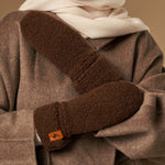 Sophia (braun) – Ultraweiche Teddy-Fäustlinge mit warmem Kunstfellfutter  Schwartz & von Halen DE - Premium Teddy-Fäustlinge - 8