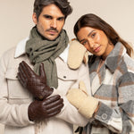 Sophia (beige) - Teddyfäustlinge aus Wildleder mit warmem Kunstpelzfutter  Schwartz & von Halen DE - Premium Lederhandschuhe - 5