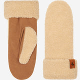 Sophia (beige) - Teddyfäustlinge aus Wildleder mit warmem Kunstpelzfutter  Schwartz & von Halen DE - Premium Lederhandschuhe - 2