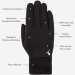 Spyder – Activity-Handschuhe mit Touchscreen-Funktion und Silikon-Anti-Rutsch  Schwartz & von Halen DE - Premium Lederhandschuhe - 10