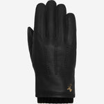 William (schwarz) - Ziegenlederhandschuhe mit Fleecefutter und Druckknopf  - Schwartz & von Halen DE - Premium Lederhandschuhe - 1