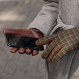 Rosie (grün) - Lammfellhandschuhe mit Fleecefutter & Touchscreen-Funktion  - Schwartz & von Halen DE - Premium Lederhandschuhe - 5