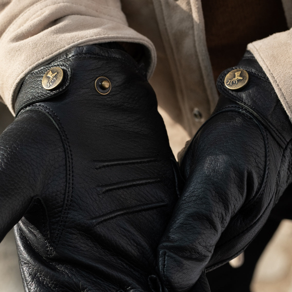 belstaff herren handschuhe Lederhandschuhe Herren Schwarz - Warm Gefüttert