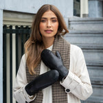 Mia - stylischer Lederfäustling mit luxuriösem Lammwollfutter & Touchscreen-Funktion - Schwartz & von Halen DE - Premium Lederhandschuhe - 5