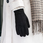 Elizabeth (schwarz) - Wildlederhandschuhe mit Kunstpelzfutter - Schwartz & von Halen DE - Premium Lederhandschuhe - 6