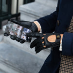 Alexis (schwarz) - klassischer Lammleder-Autohandschuhe mit Touchscreen-Funktion - Schwartz & von Halen DE - Premium Lederhandschuhe - 3
