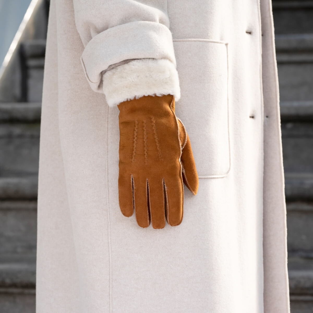 wildleder handschuhe damen gefüttert Wildlederhandschuhe Damen Braun