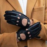 Gosling (schwarz) - klassischer Lammleder-Autohandschuhe mit Touchscreen-Funktion - Schwartz & von Halen DE - Premium Lederhandschuhe - 5