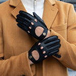 Gosling (schwarz) - klassischer Lammleder-Autohandschuhe mit Touchscreen-Funktion - Schwartz & von Halen DE - Premium Lederhandschuhe - 7