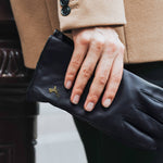 Ivy (schwarz) - Schaffellhandschuhe mit Woll-/Kaschmirfutter & Touchscreen-Funktion - Schwartz & von Halen DE - Premium Lederhandschuhe - 12