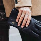 Ivy (schwarz) - Schaffellhandschuhe mit Woll-/Kaschmirfutter & Touchscreen-Funktion - Schwartz & von Halen DE - Premium Lederhandschuhe - 12