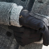 William (schwarz) - Ziegenlederhandschuhe mit Fleecefutter und Druckknopf  - Schwartz & von Halen DE - Premium Lederhandschuhe - 7